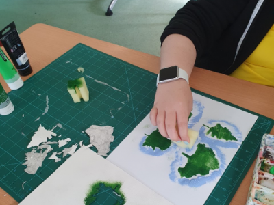 <strong>Carlisle Mencap</strong><br/>Working on the Dream Scheme mural at the Independence Studio, GLC