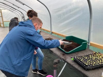 <strong>Carlisle Mencap</strong><br/>Carlisle Mencap members taking part in sessions at Cumbria Wildlife Trust's Gosling Sike site as part of Safer Together & Recovering Together.