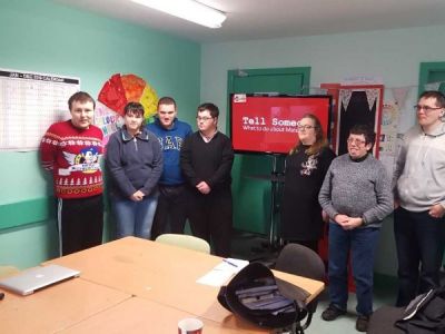 <strong>Carlisle Mencap</strong><br/>Tell Someone film team at our studio